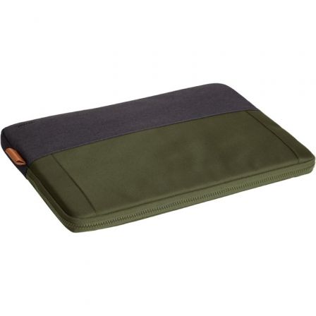 Trust Funda Universal Lisboa 25247 Soft Sleeve Negro/Verde para Tablets y Portátiles hasta 16"